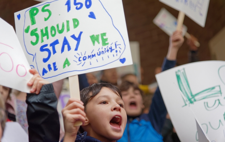 PS 150 Students and Elected Officials Rally to Keep PS 150 in Tribeca